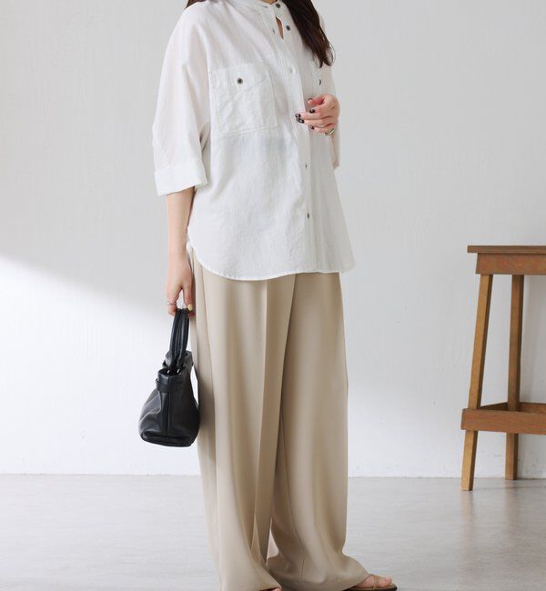  「Q.anos　ドルマンシアーデニムシャツ」|シャツ・ブラウス|