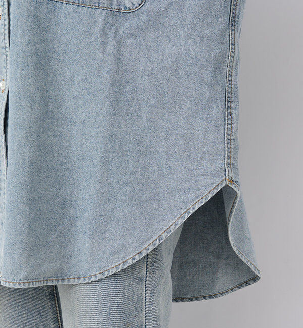  「【名品/リバイバル】【MONN.:.(モン)】Lightビッグデニムシャツ」|シャツ・ブラウス|