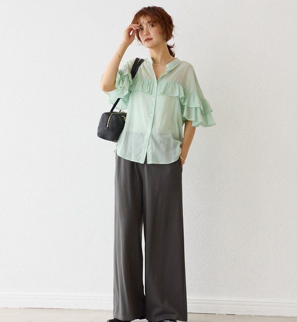  「【MONN.:.(モン)】スウェットワイドパンツ」|その他|