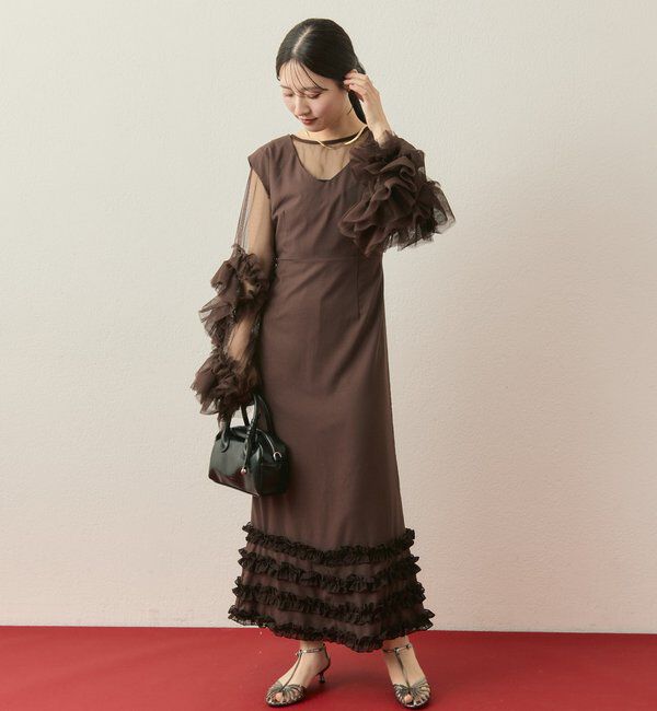  「【@____ri__125企画】ティアードフリルドレスSET」|ワンピース|