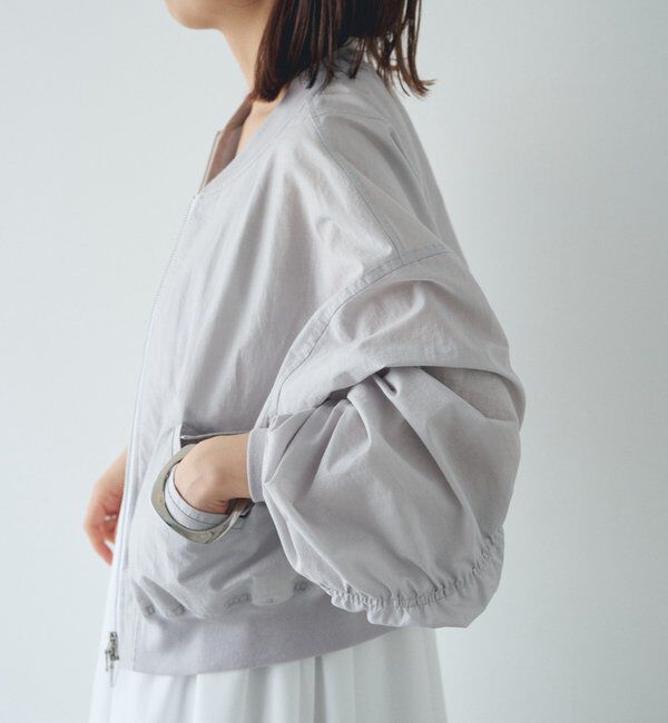  「【PUFRILL/パフリル】袖ギャザーブルゾン」|ベスト・ジレ|