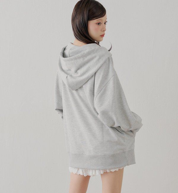  「花柄ルーズパーカー」|パーカー|