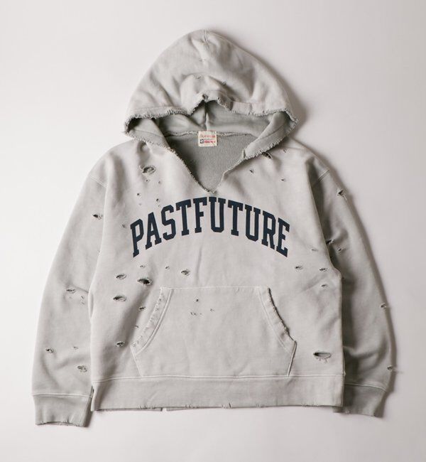  「【FromVintage】ダメージパーカー」|パーカー|ライトグレー