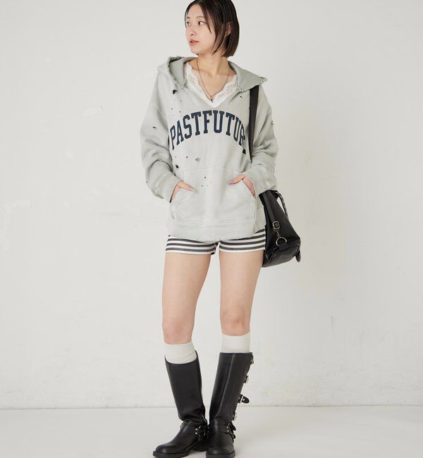  「【FromVintage】ダメージパーカー」|パーカー|