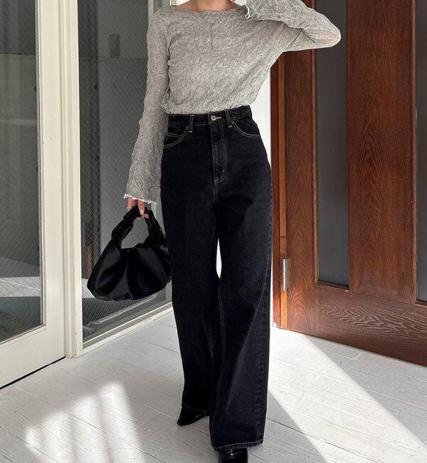  「リンクルボートネックニット」|ニット・セーター|