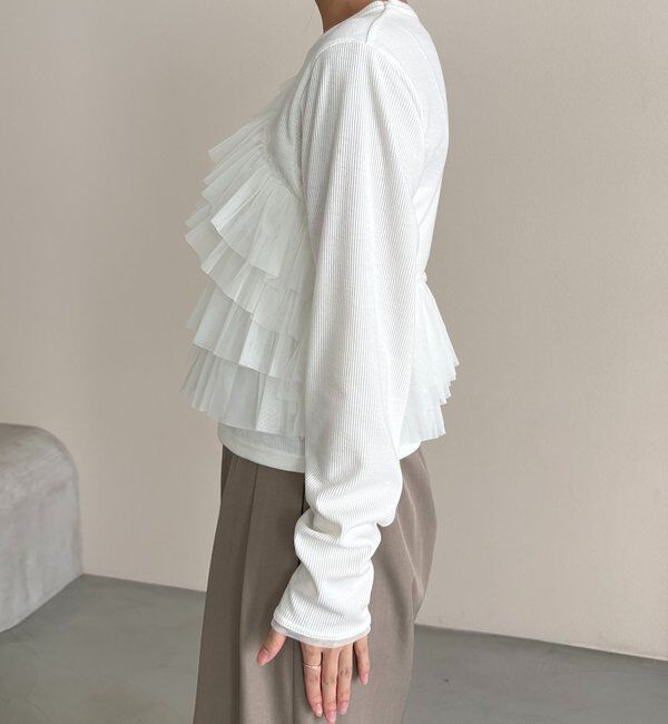  「【kon企画】フリルドッキングロンT」|Tシャツ・カットソー|