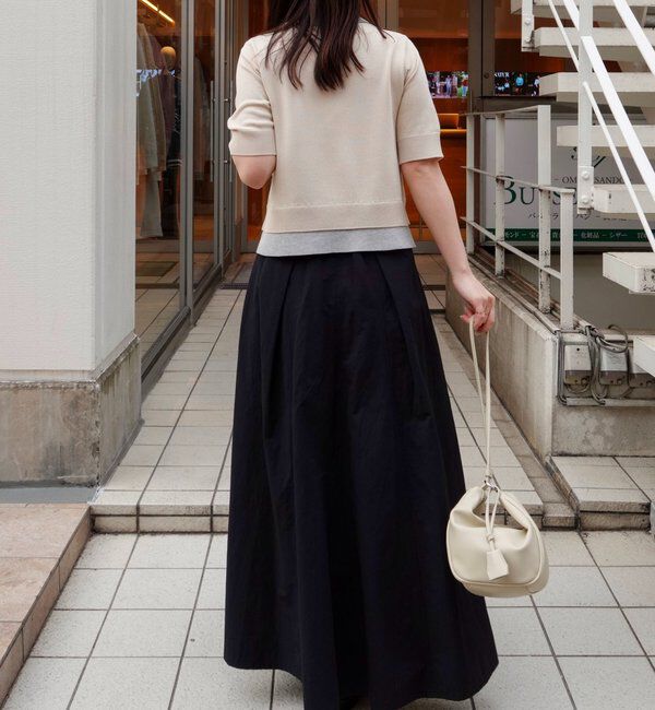  「半袖レイヤードポロニットカーディガン」|カーディガン|