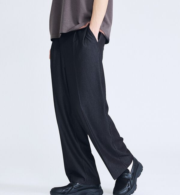 ABAHOUSE「【セットアップ対応】デニムライクツイル ワイド イージーパンツ」|その他|