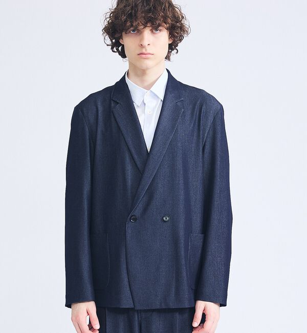 ABAHOUSE「【セットアップ対応】デニムライクツイル ダブルジャケット」|その他|