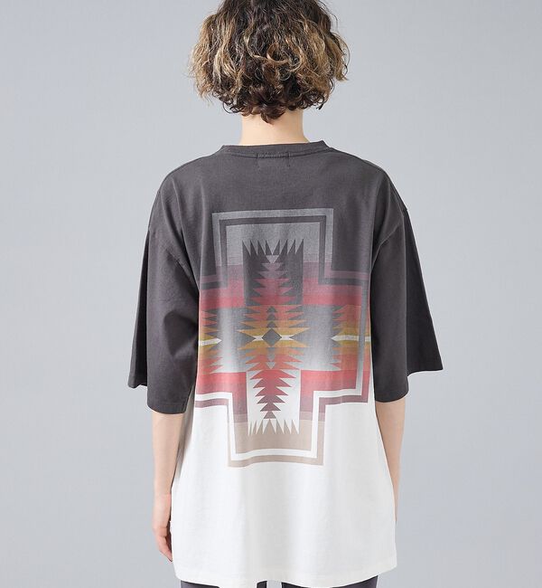 ABAHOUSE「【PENDLETON/ペンドルトン】グラデーション ダイバックプリント Tシャツ」|Tシャツ・カットソー|