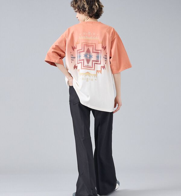ABAHOUSE「【PENDLETON/ペンドルトン】グラデーション ダイバックプリント Tシャツ」|Tシャツ・カットソー|