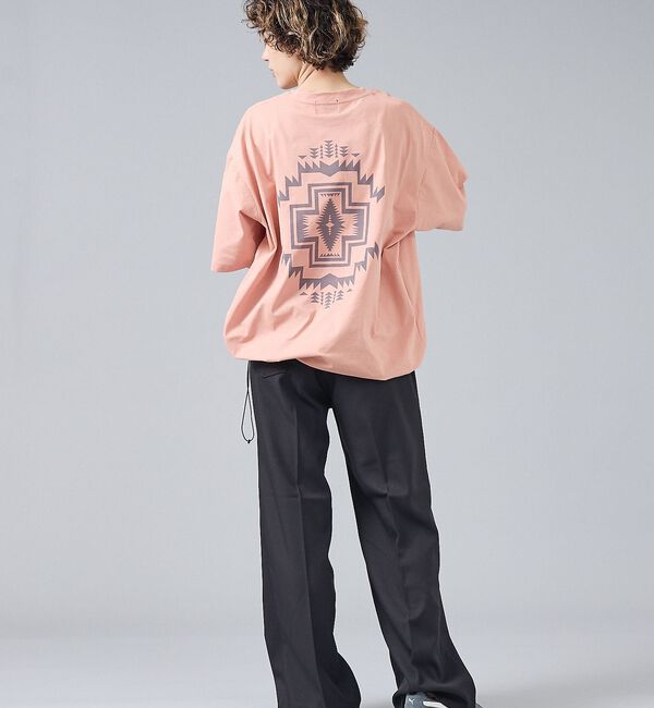 ABAHOUSE「【PENDLETON/ペンドルトン】カルキュロ バックプリント 半袖Tシャツ /」|Tシャツ・カットソー|