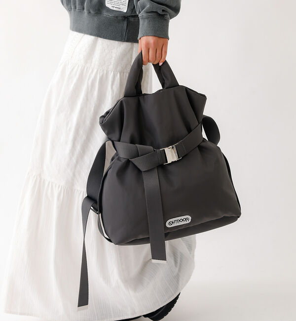 Rouge vif「【OUTDOOR PRODUCTS / アウトドアプロダクツ】2wayTote」|ショルダー・メッセンジャー|チャコールグレー