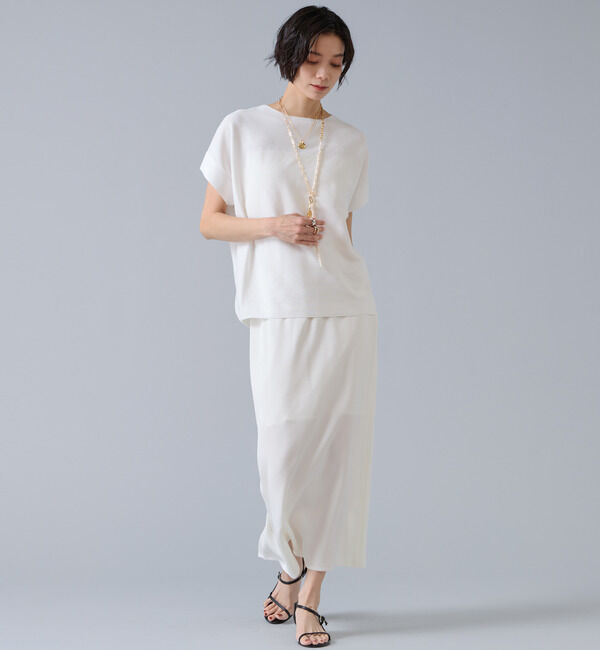 Liesse「ジョーゼットナロースカート」|スカート|