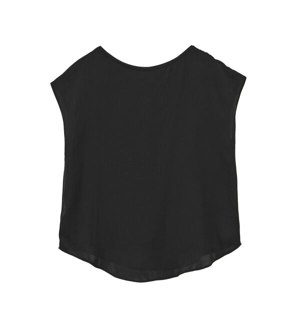 Liesse「サテンフレンチスリーブブラウス」|シャツ・ブラウス|