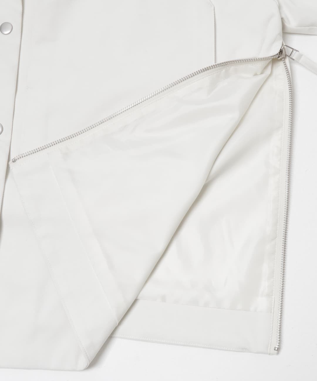  「ポケットディティールジャケット」|ノーカラーコート|