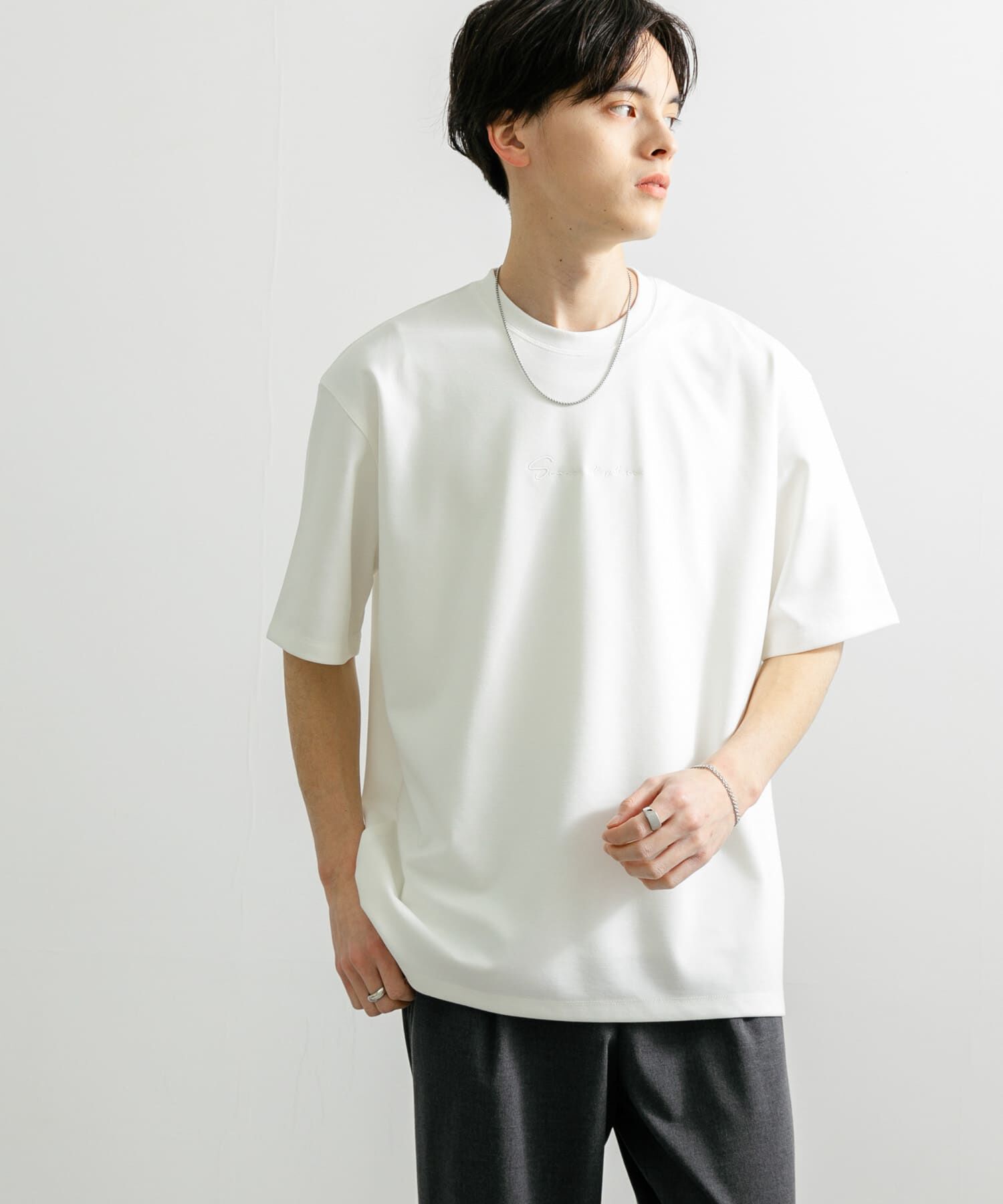 SENSE OF PLACE by URBAN RESEARCH「『ユニセックス』シシュウポンチショートスリーブTシャツ」|Tシャツ・カットソー|