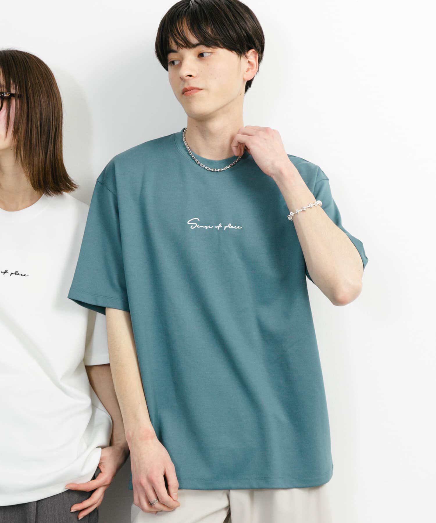 SENSE OF PLACE by URBAN RESEARCH「『ユニセックス』シシュウポンチショートスリーブTシャツ」|Tシャツ・カットソー|