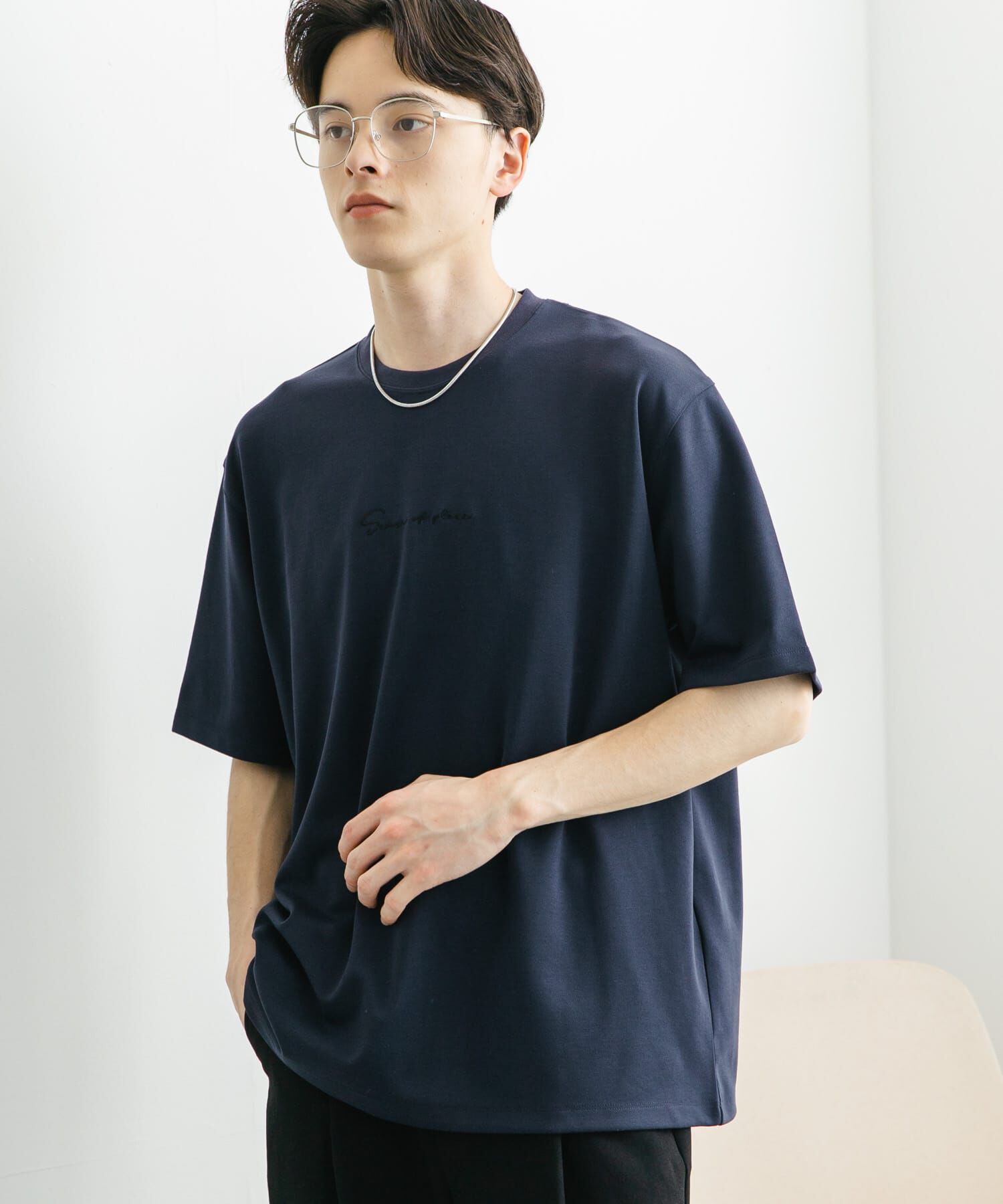 SENSE OF PLACE by URBAN RESEARCH「『ユニセックス』シシュウポンチショートスリーブTシャツ」|Tシャツ・カットソー|