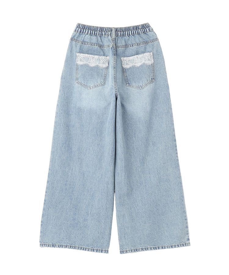 earth music&ecology「ポケットレースデニムパンツ」|デニム|