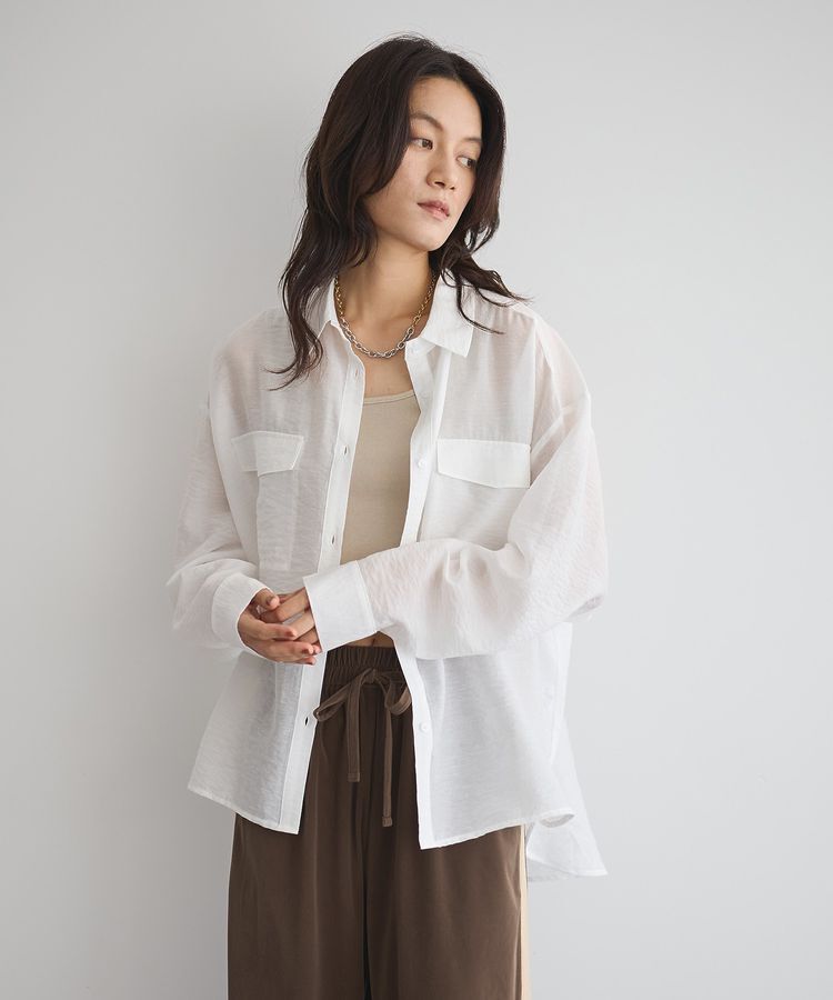 GARAGE OF GOOD CLOTHING「シアーBigシルエットシャツ」|シャツ・ブラウス|