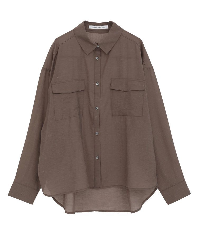 GARAGE OF GOOD CLOTHING「シアーBigシルエットシャツ」|シャツ・ブラウス|