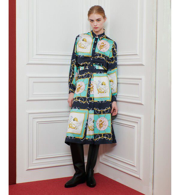 LOULOU WILLOUGHBY「【LOULOU WILLOUGHBY】RATTIジョッキープリントシャツブラウス」|シャツ・ブラウス|