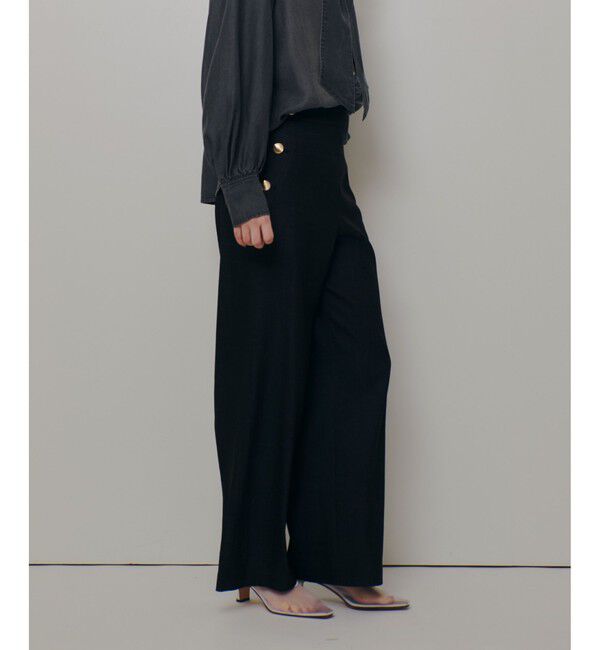 allureville「〈WEB・ルミネ別注〉デニムライクマリンパンツ」|チノ|