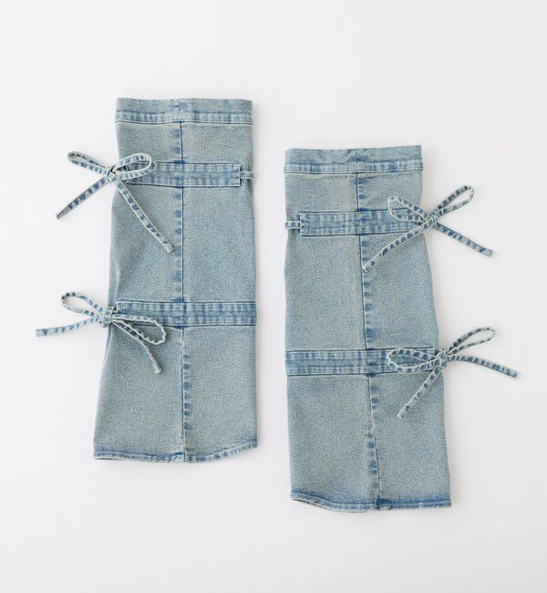  「【Denim Collection】リボンデニムレッグウォーマー」|その他|