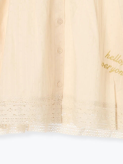 Samansa Mos2「ランダム刺繍入りブラウス」|シャツ・ブラウス|