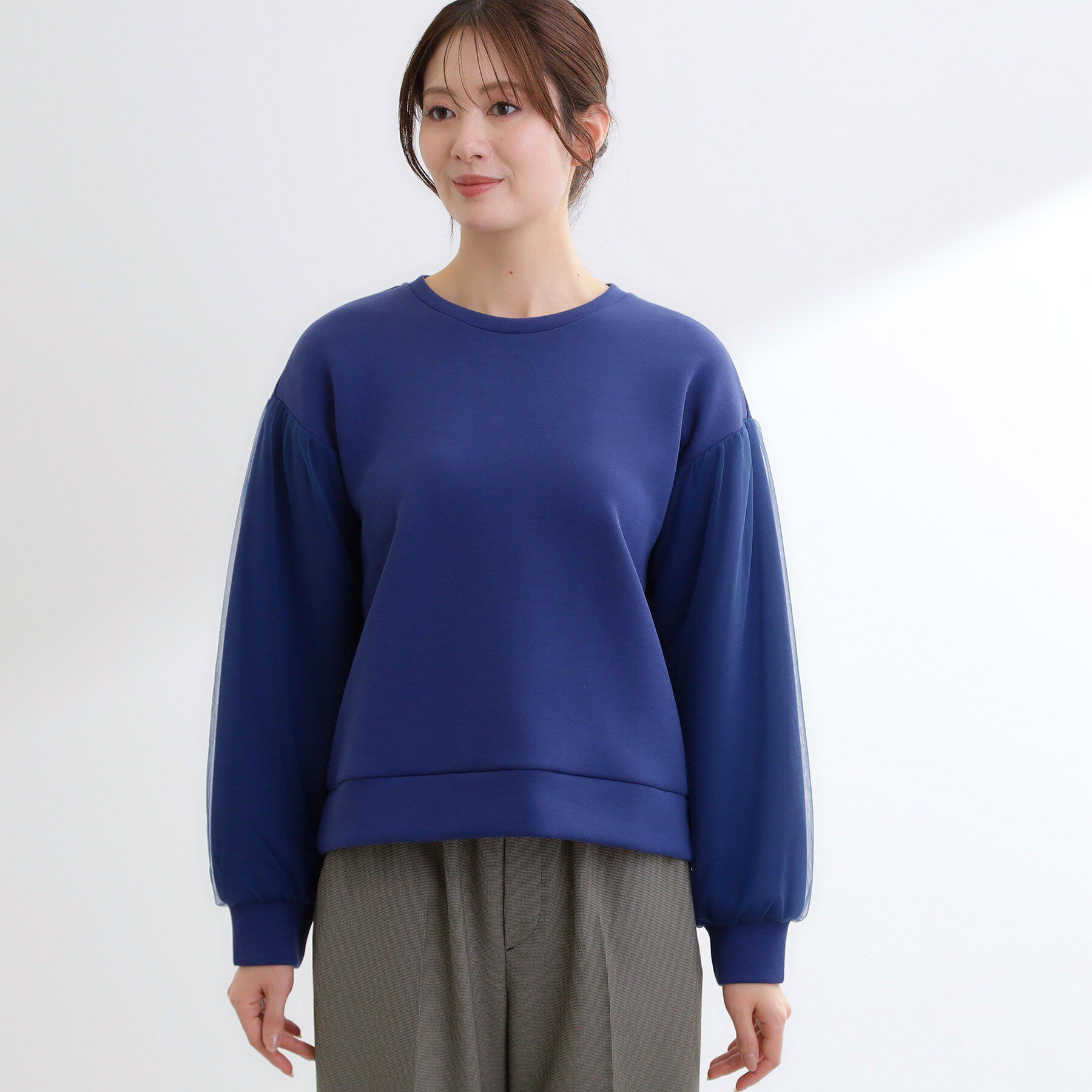 Reflect「チュールレイヤードスリーブプルオーバー」|Tシャツ・カットソー|