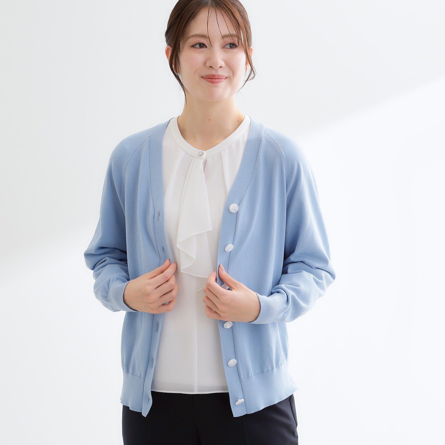 Reflect「ハイゲージVネックカーディガン」|カーディガン|