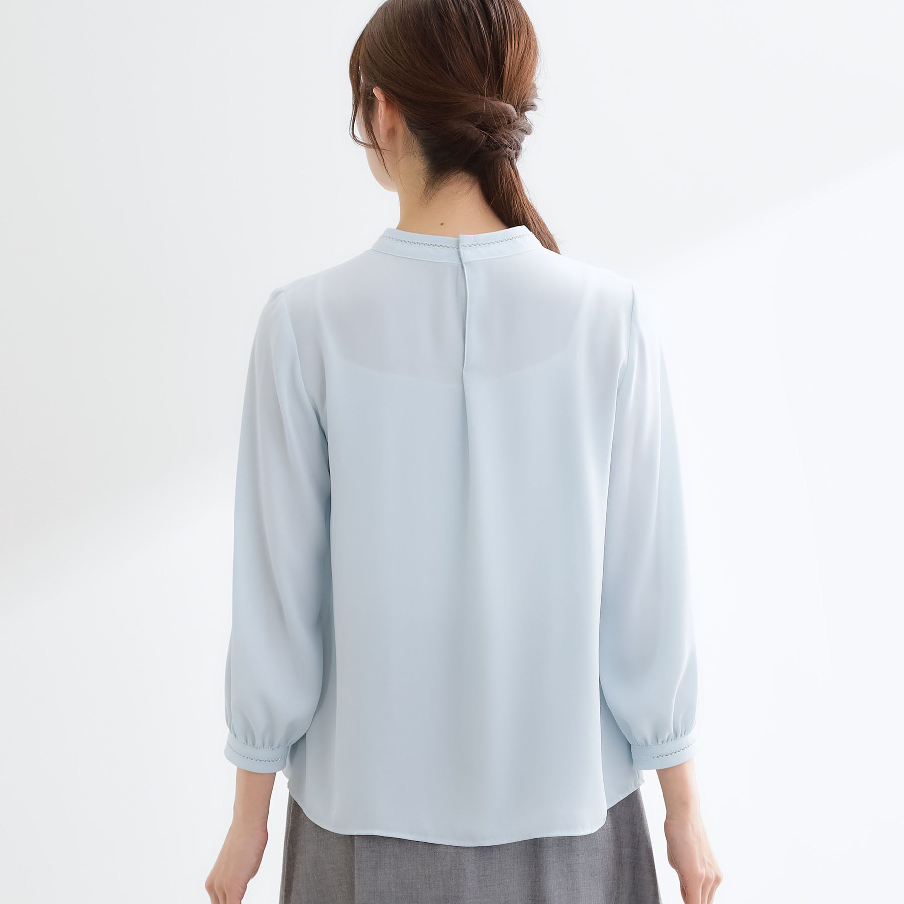 Reflect「タックスタンドカラーブラウス」|シャツ・ブラウス|