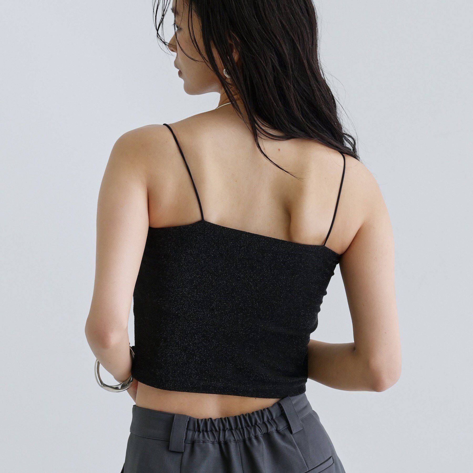 GALLEST「【一部店舗限定】カップ付きラメキャミソール」|キャミソール|