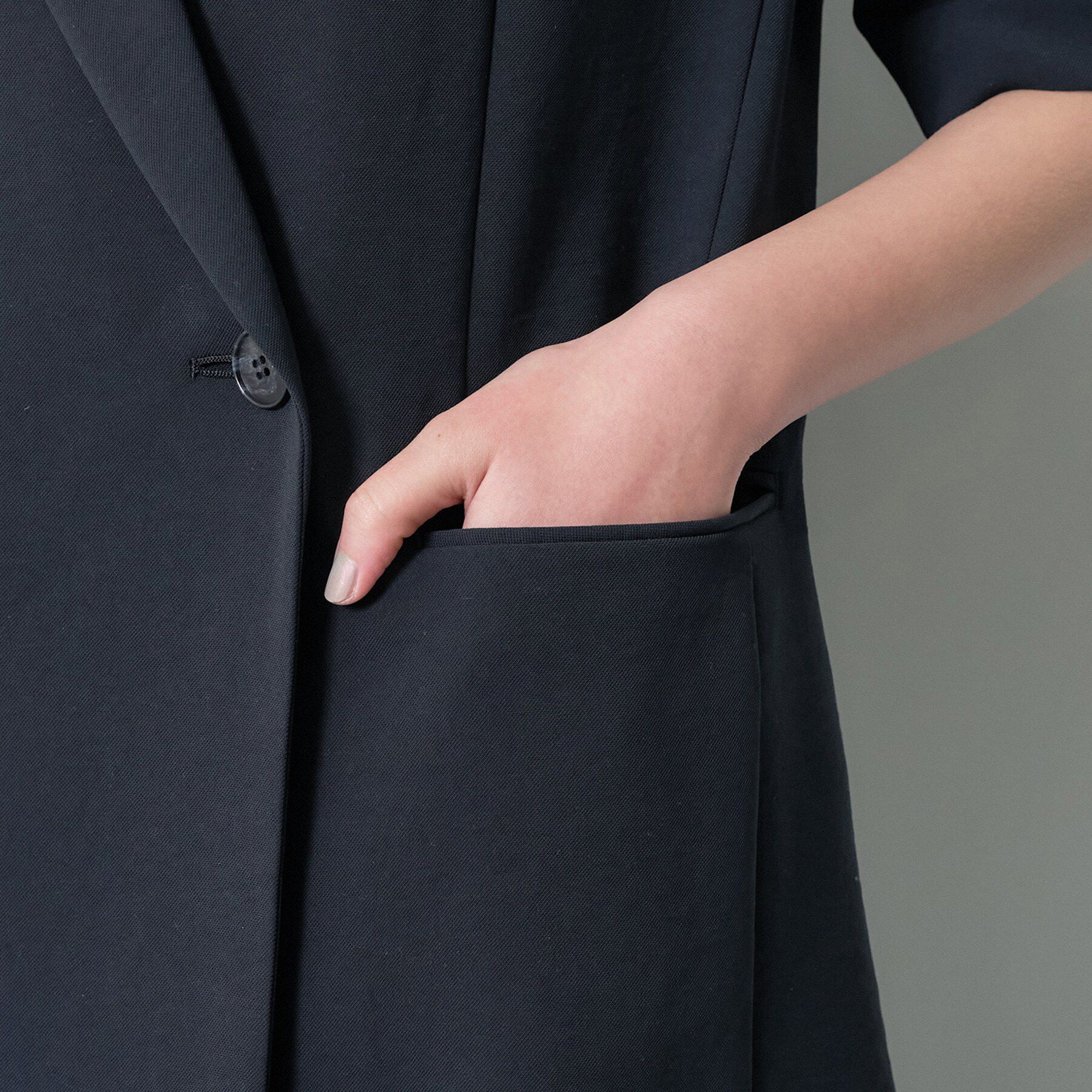 INDIVI「【着る日傘】ハーフスリーブダブルジャケット」|テーラードジャケット|