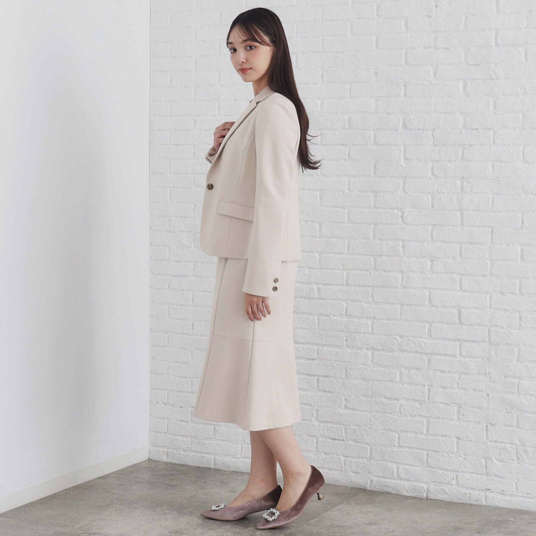 index「《5色展開/S-LLサイズ》ストレッチマーメイドスカート/セットアップ対応【洗濯機洗い可/イージーケ」|スカート|