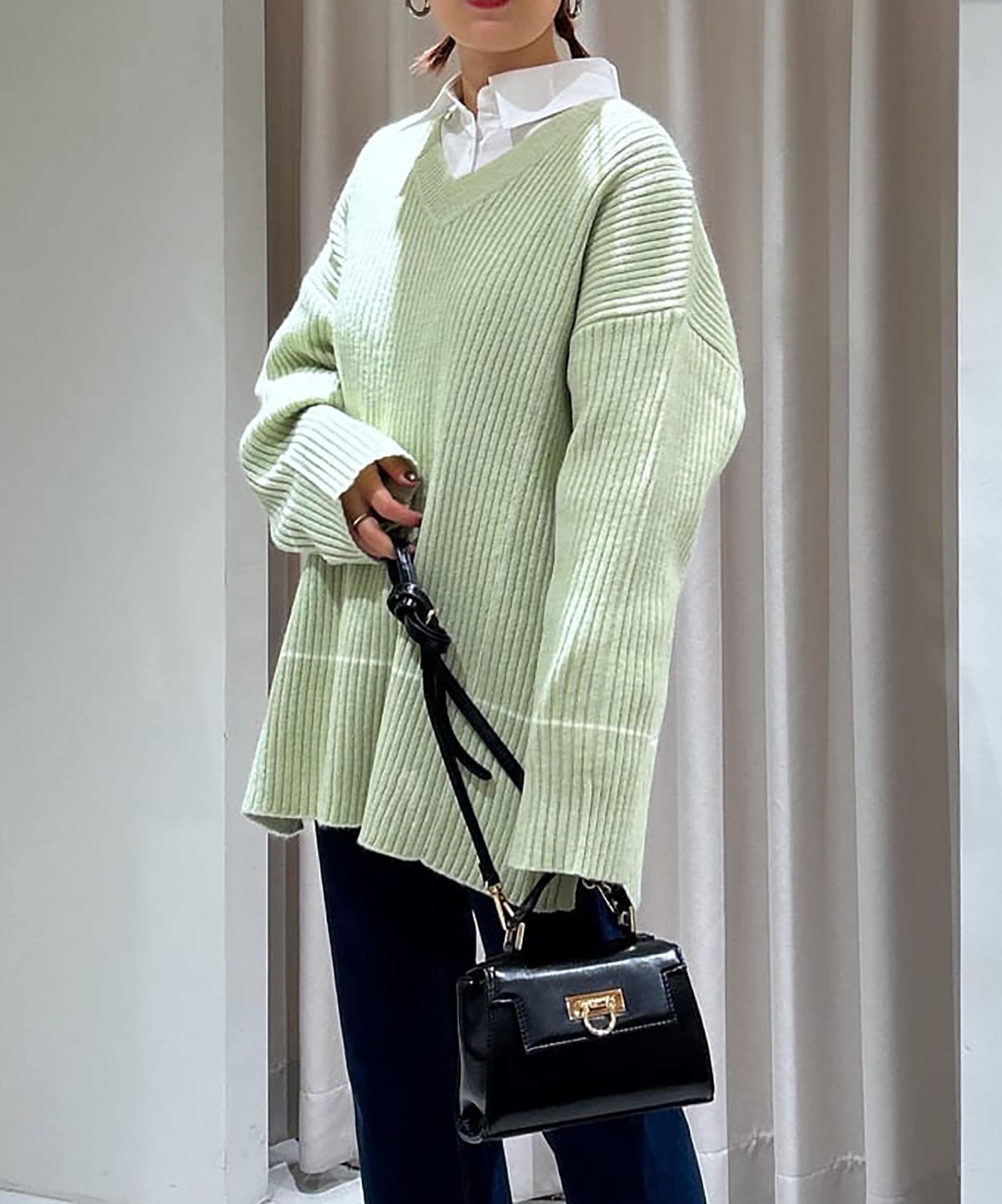  「2Wayネックウォーマー付きニット」|ニット・セーター|