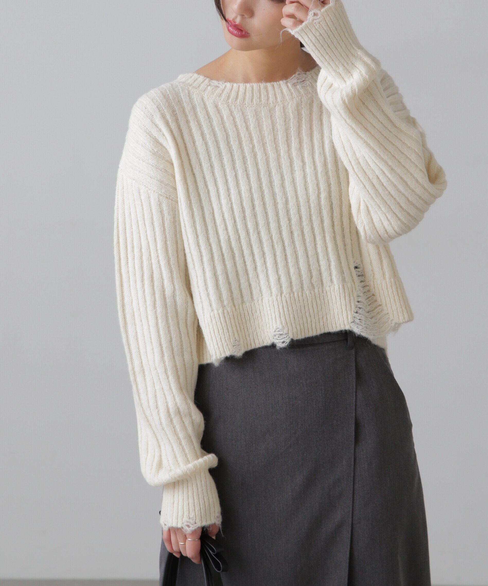  「クラッシュニット」|ニット・セーター|
