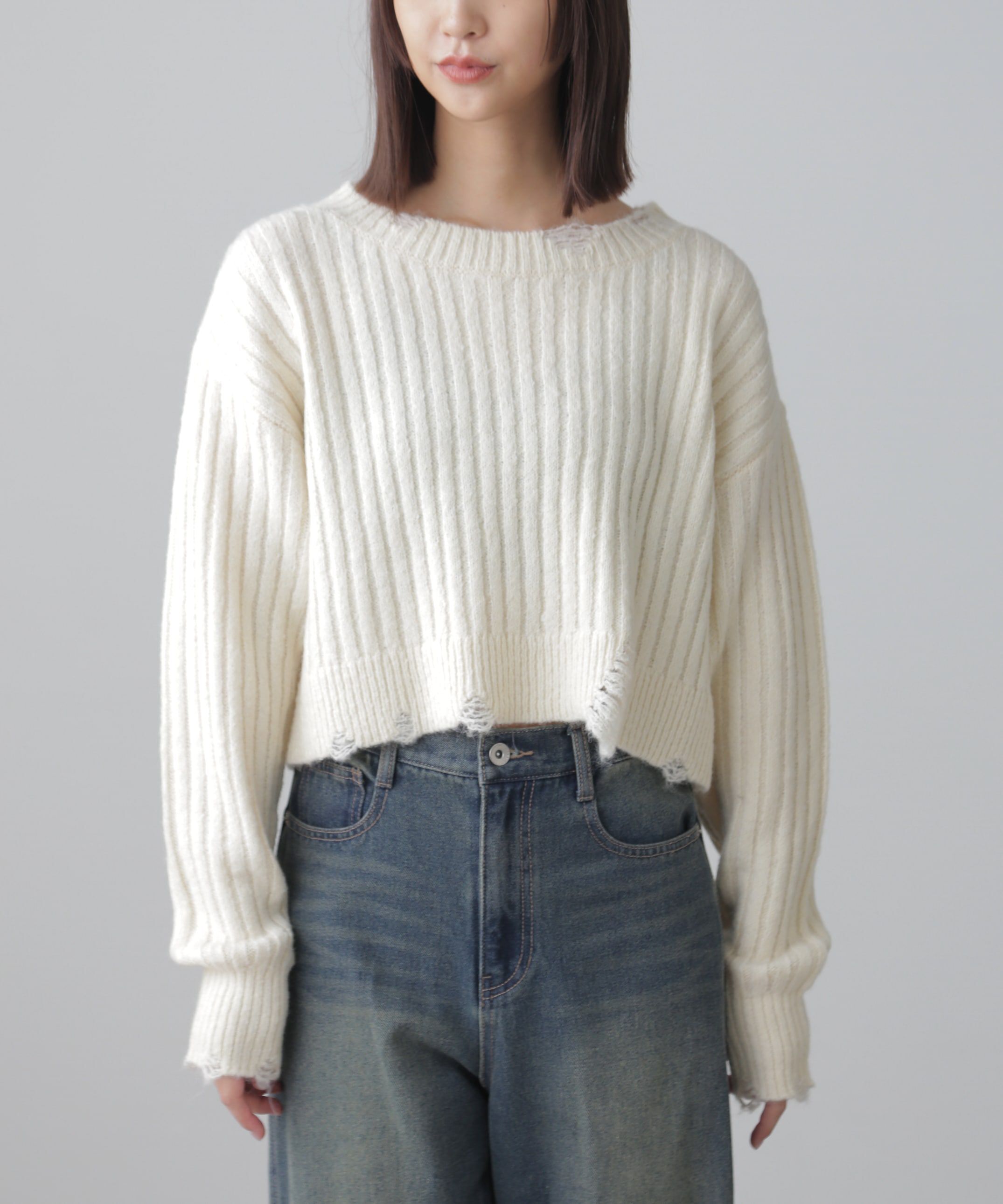  「クラッシュニット」|ニット・セーター|