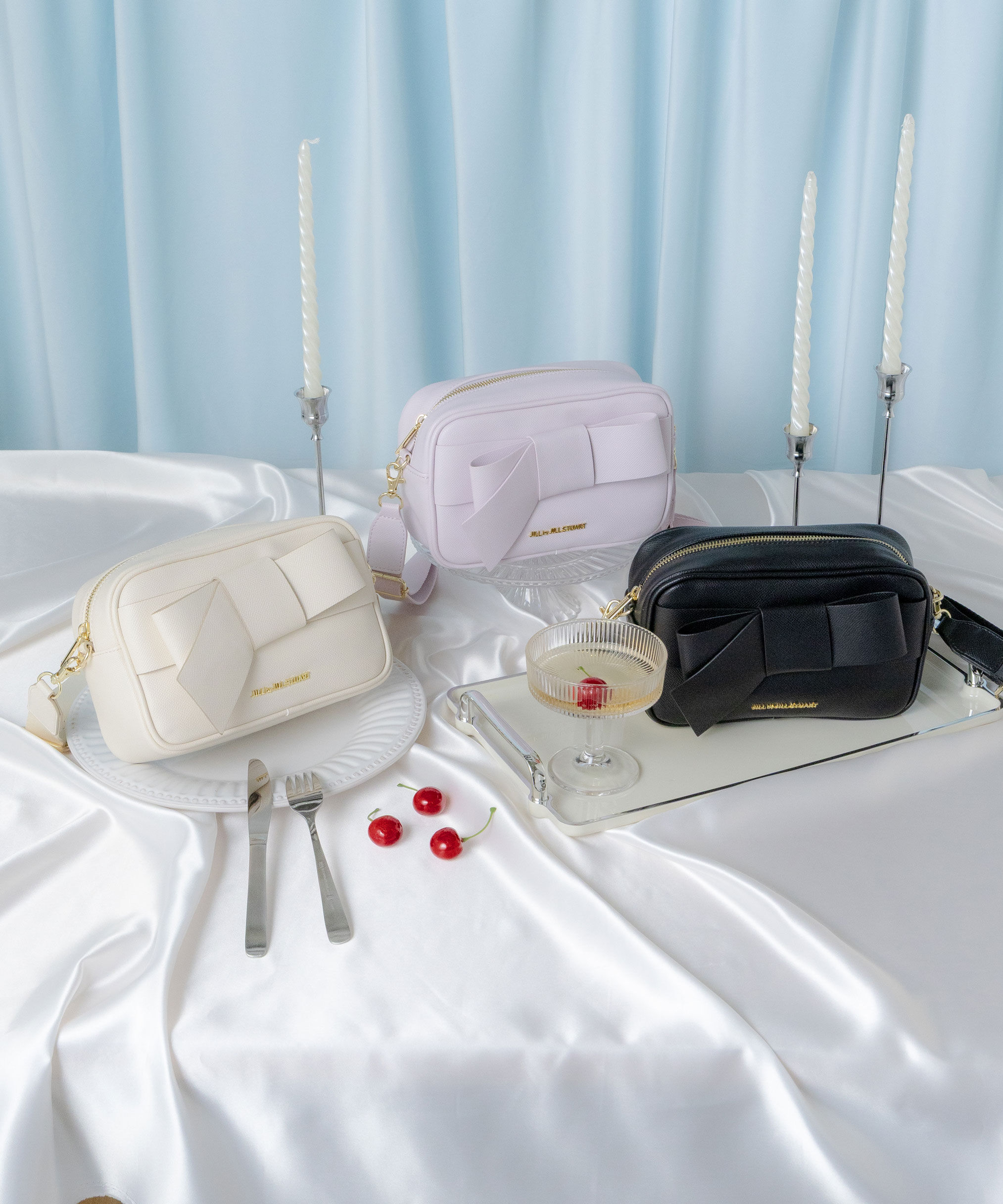  「＜リボンシリーズ＞スクエアポシェット」|その他|ブラック