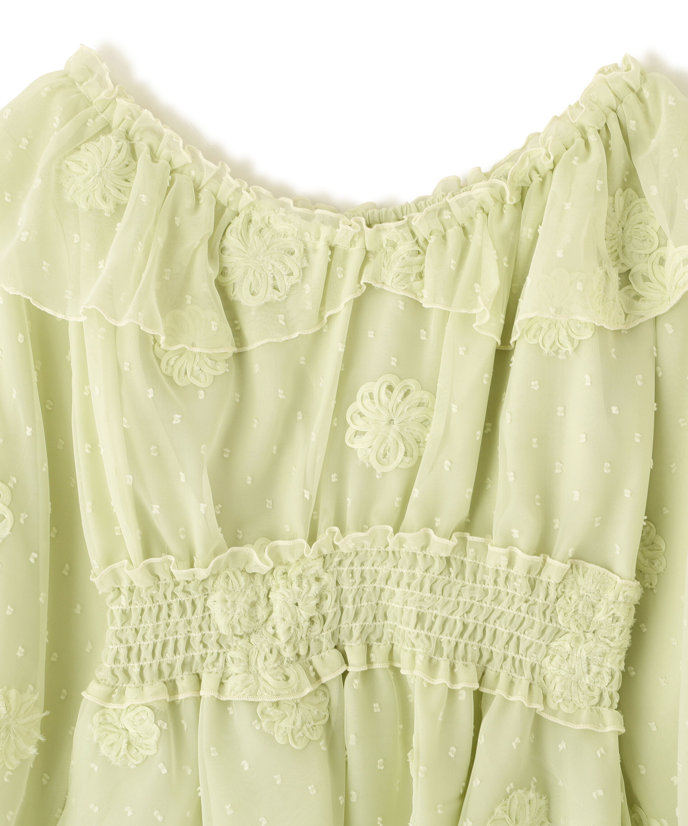  「2way立体レースブラウス」|シャツ・ブラウス|