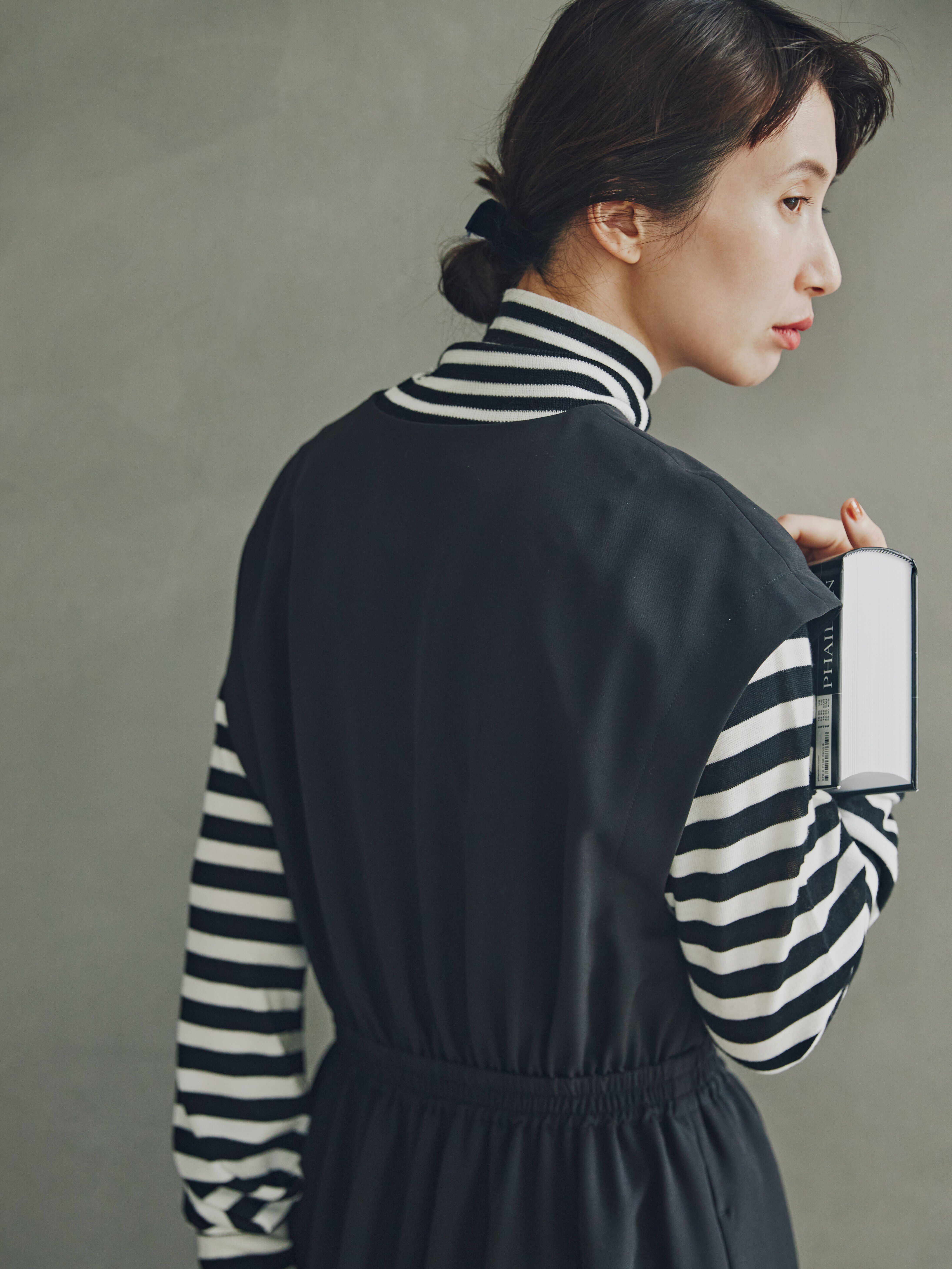  「◆ダブルクロスノースリーブワンピース」|ワンピース|