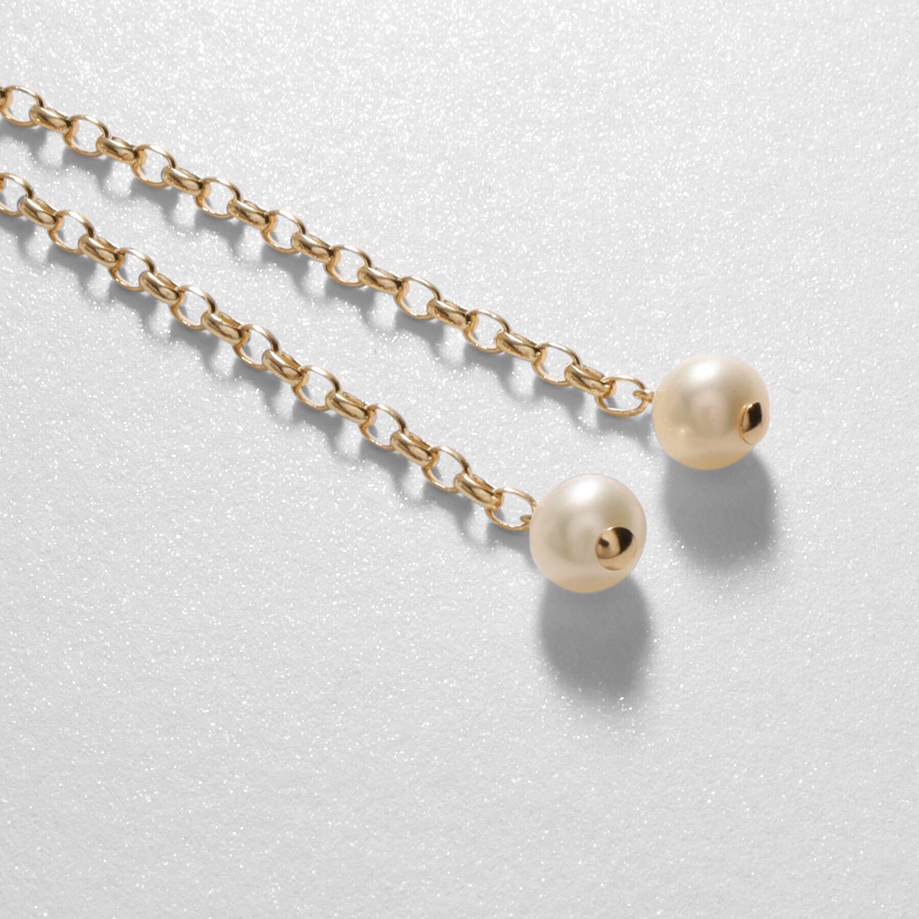 COCOSHNIK「K10パール MVフリンジ スタッドピアス」|ピアス|