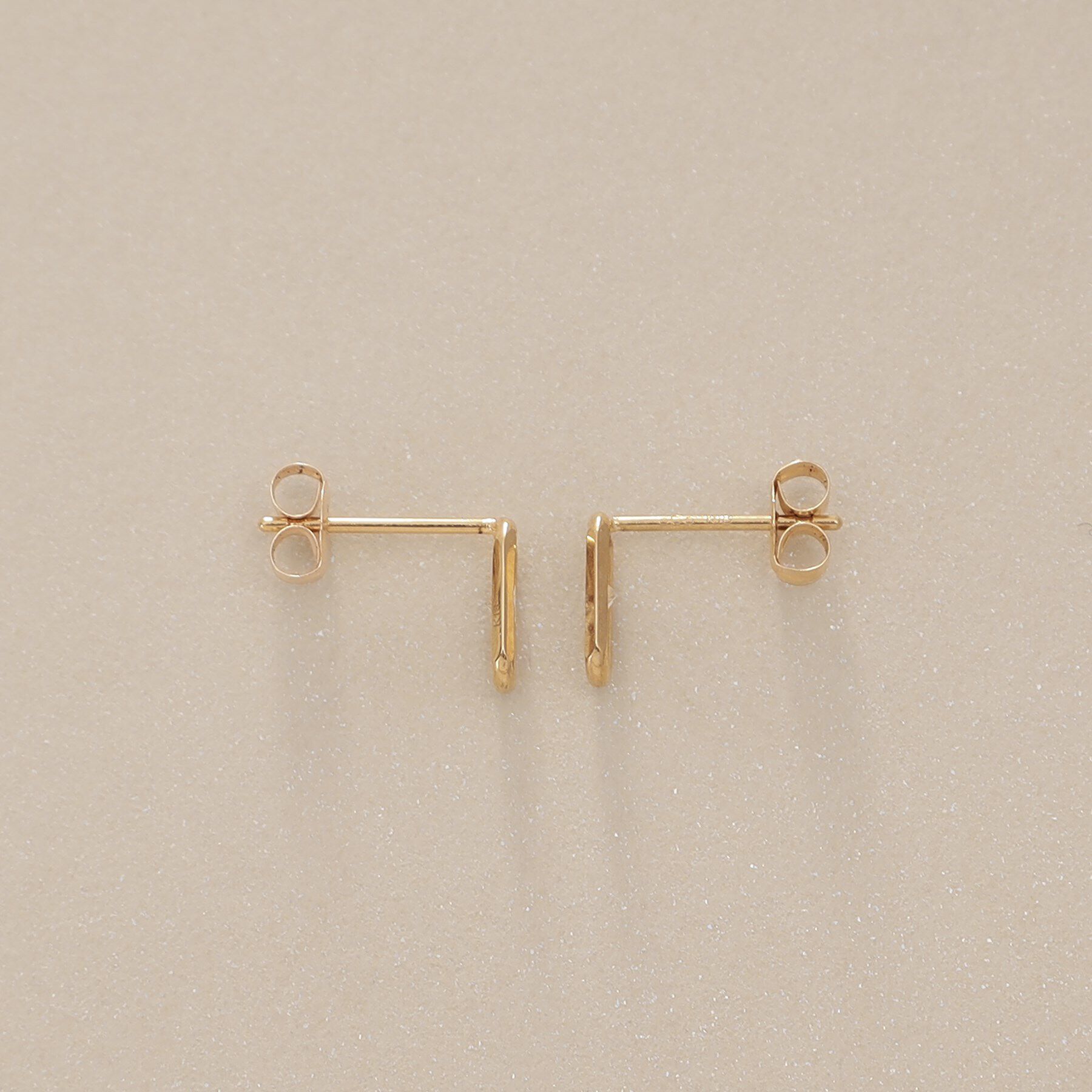 COCOSHNIK「K18ダイヤモンド ロングカットアズキチェーン スタッドピアス」|ピアス|