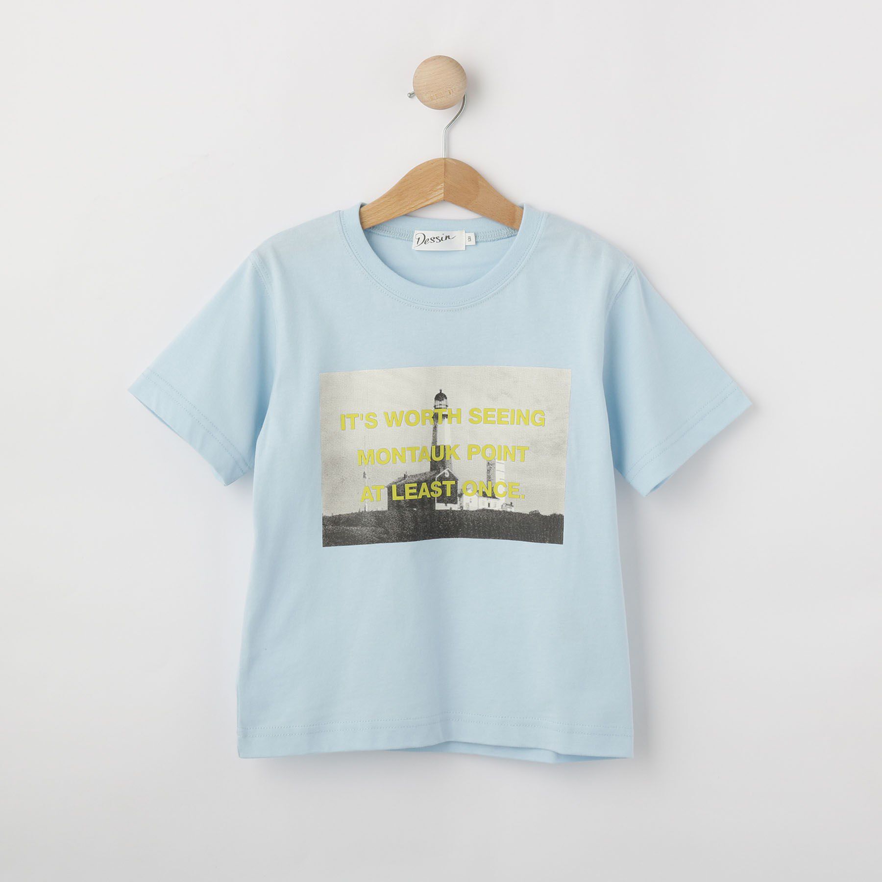 Dessin「【大人とリンクコーデ】フォトプリントTシャツ」|Tシャツ・カットソー|ブルー(092)