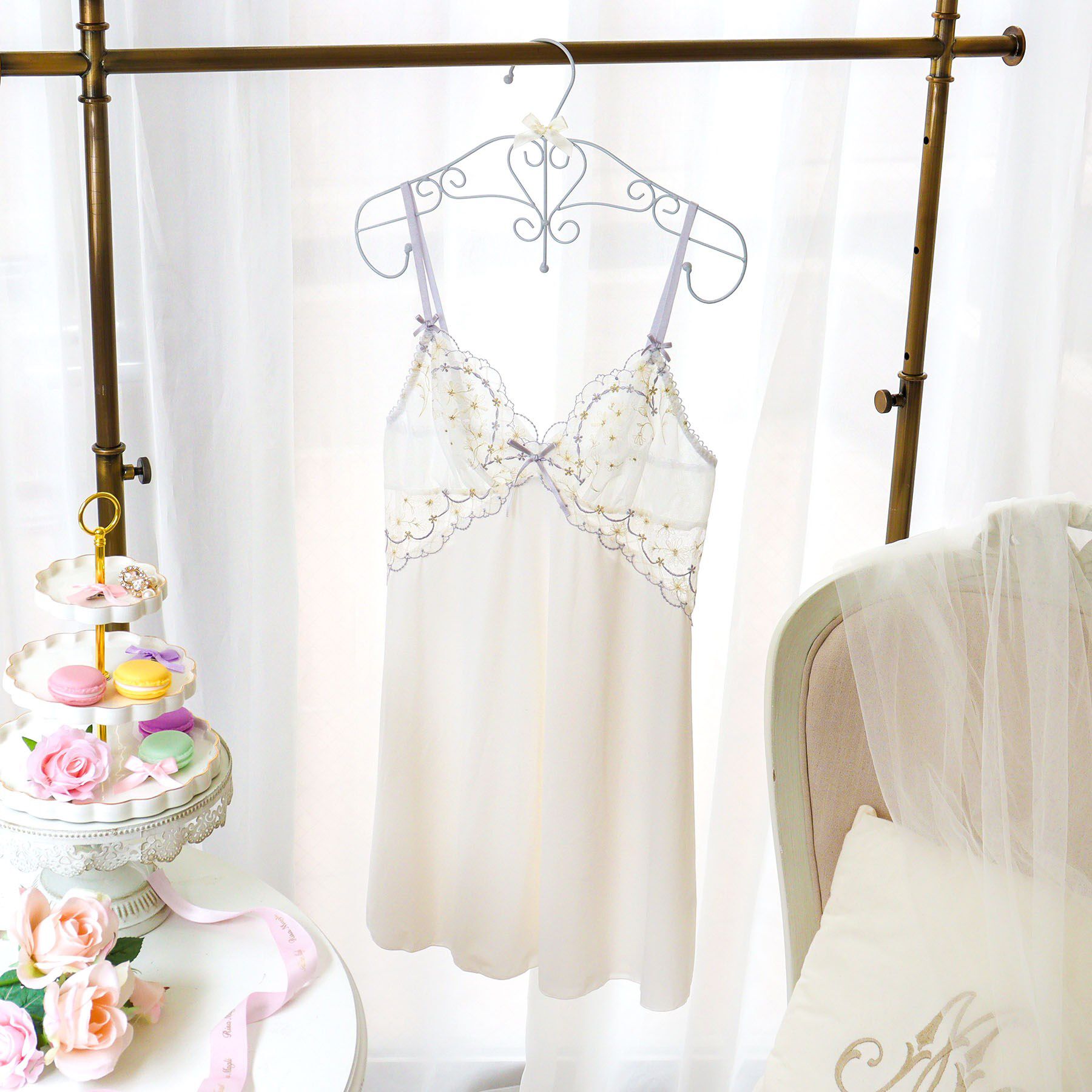 Risa Magli「コニー スリップ」|キャミソール|アイボリー(004)