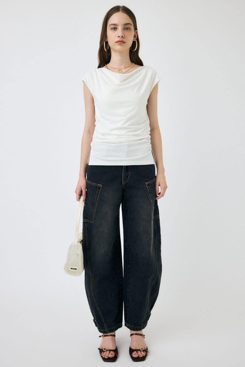 MOUSSY「NARROWED HEM コクーンストレート」|デニム|