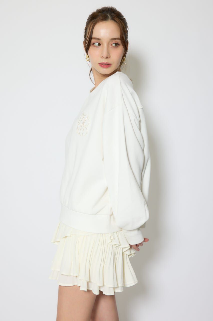 rienda「バックレースアップスウェットトップス」|Tシャツ・カットソー|