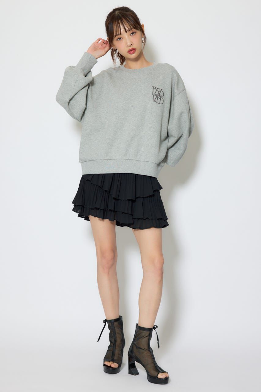 rienda「バックレースアップスウェットトップス」|Tシャツ・カットソー|