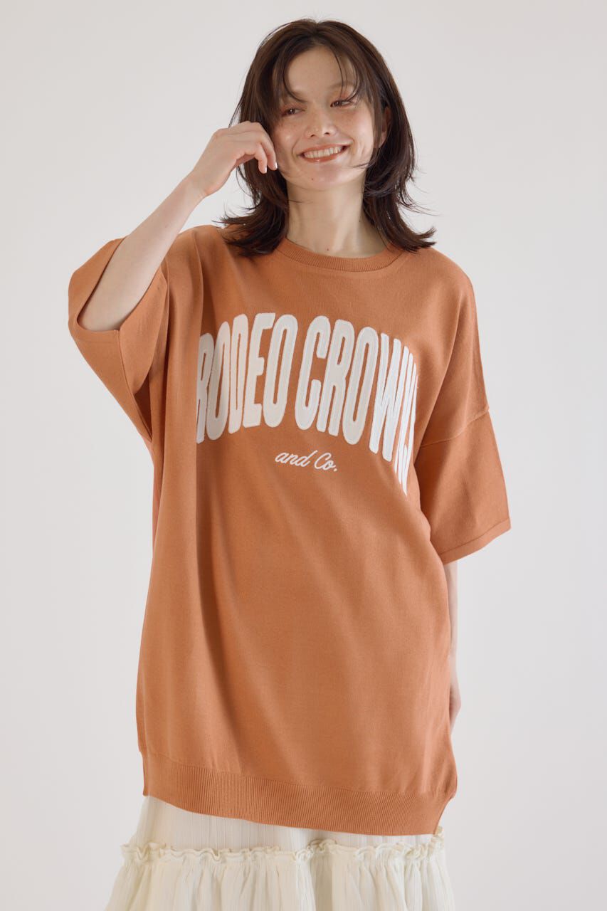RODEO CROWNS「CURVE LOGOコンビニットワンピース」|ワンピース|